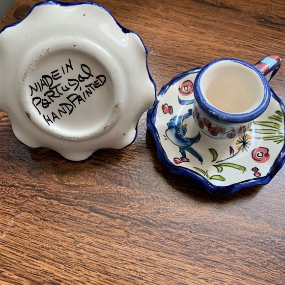 ➡️ Rare ⬅️  ⭐️Vintage, Hand-Painted, Taper Candle-Holders⭐️ - Picture 2 of 5